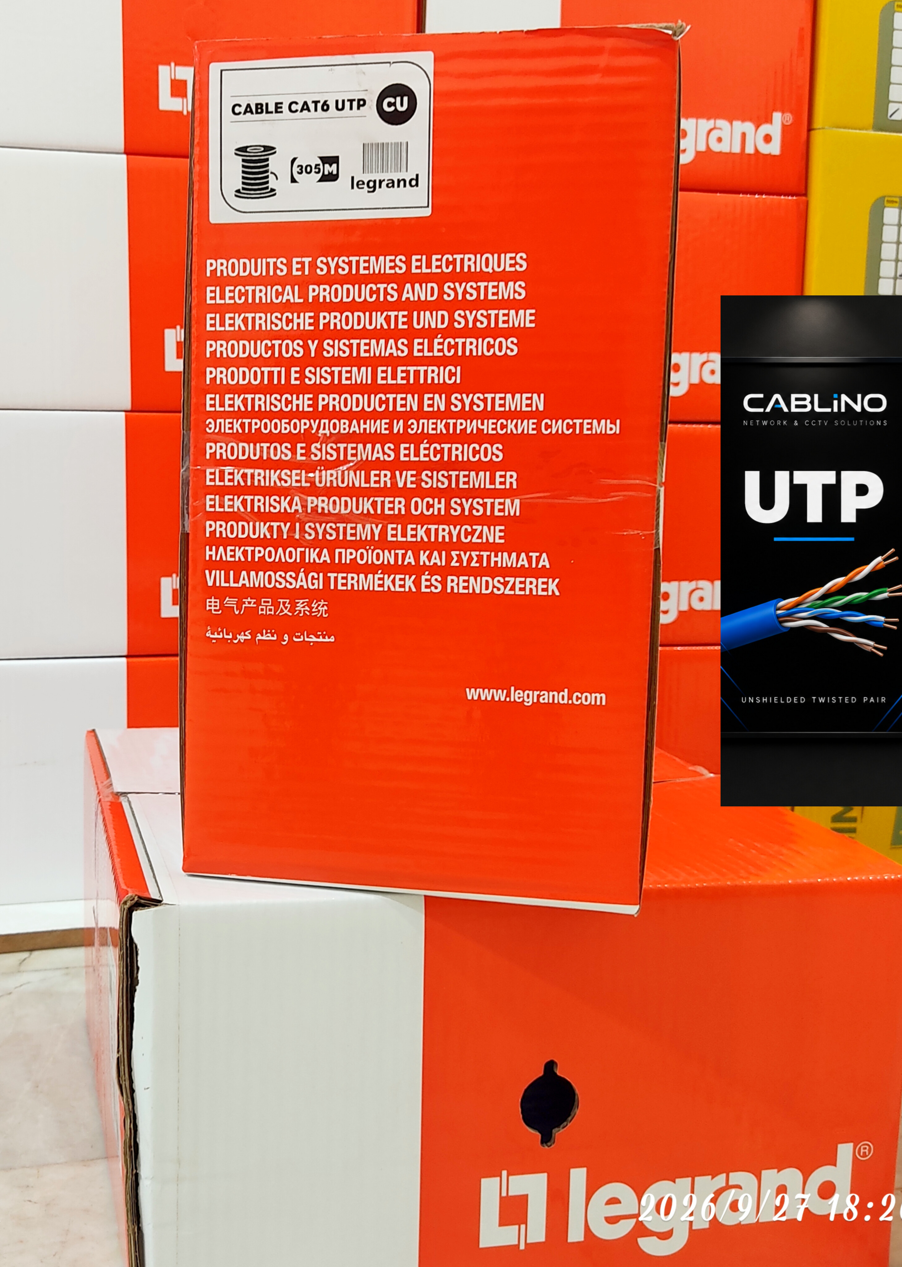 CAT6 UTP CU تمام مس